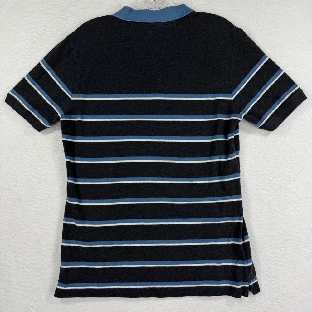 Banana Republic Polo Shirt Mens Medium‎ M Striped Short Sleeve Casual